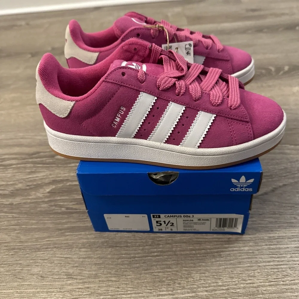 Adidas Campus 00s Semi Lucid Fuchsia Pink Gum GS Girls Women's Shoes IG9156 NEW